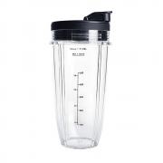 24 oz Cups, Compatible with BL480, BL490, BL640, BL680 for Nutri Ninja Auto IQ Series Blenders (Pack of 2)